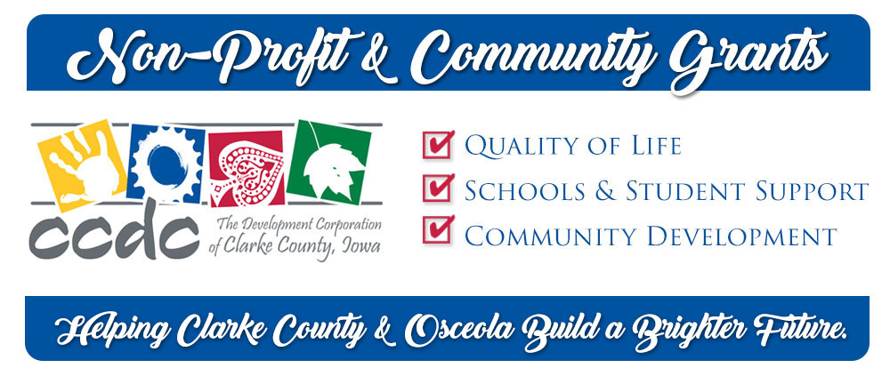 clarke county osceola iowa grant money