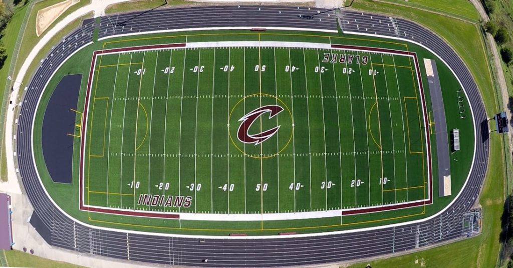 clarke indians football homecoming 2018