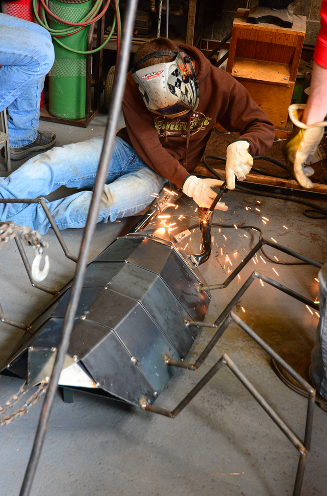 clarke community schools industrial arts welding competition