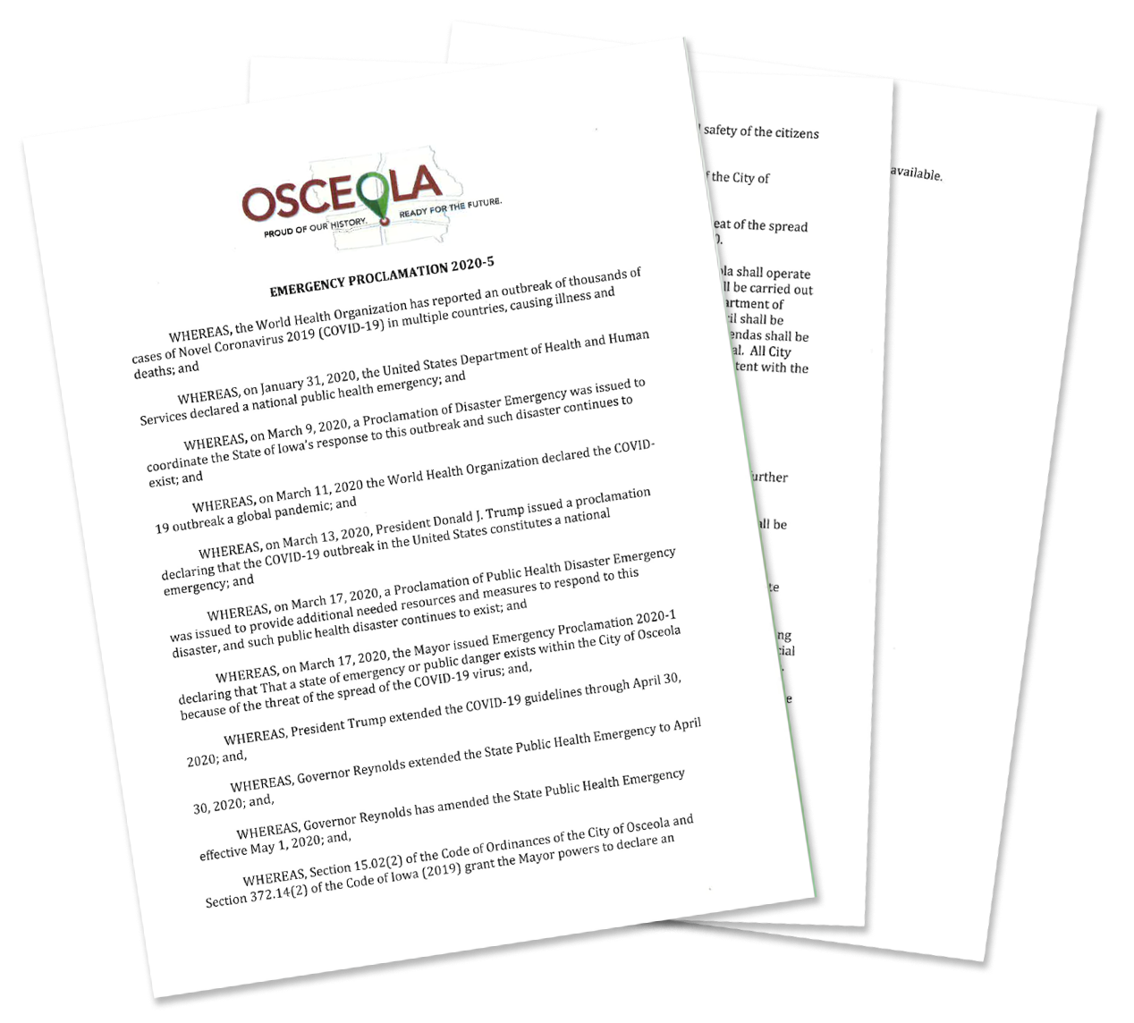 osceola proclamation 5 2020