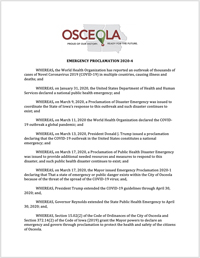 osceola iowa proclamation 2020