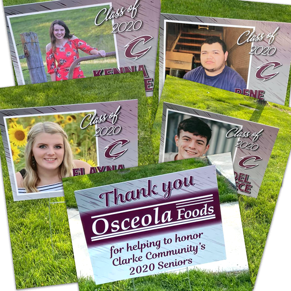 osceola foods celebrates clarke class of 2020