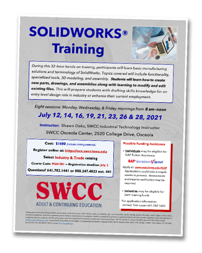 solidworks training iowa