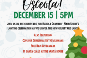 Join Osceola Chamber Main Street In “Light Up Osceola!” Special Event