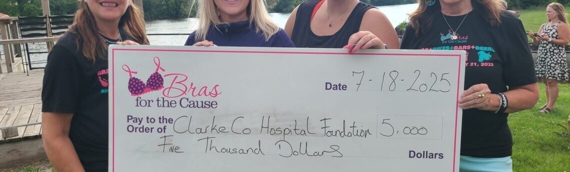 Clarke County Hospital Receives $5,000 Grant from Bras for the Cause to Offer Free Well-Woman Exams
