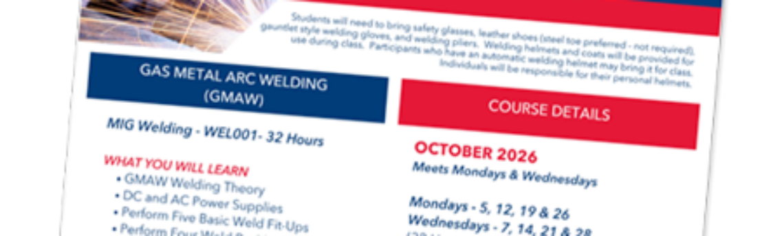 New MIG Welding Course Expands Training Opportunities at SWCC Osceola Center